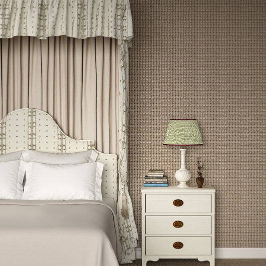 Ashok Wallpaper - Chocolate - Penny Morrison - ASHOK-CHOCO - Premier Wallcovering