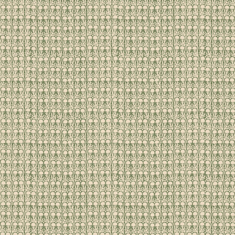Ashok Wallpaper - Green - Penny Morrison - ASHOK-GREEN - Premier Wallcovering
