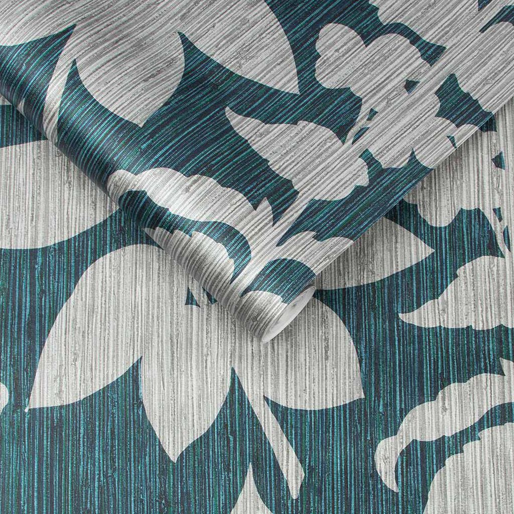 Aspen Wallpaper - Teal - Graham & Brown - 111723 - Premier Wallcovering