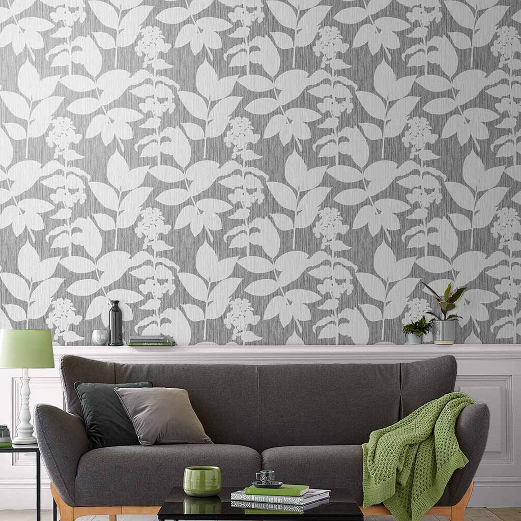 Aspen Wallpaper - Grey - Graham & Brown - 111724 - Premier Wallcovering