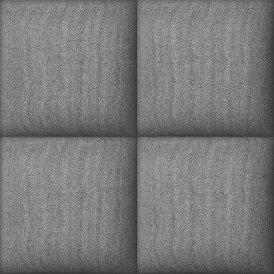 Asperia Hektor Fabric Block Wallpaper - Grey - Grandeco - A60101 - Premier Wallcovering