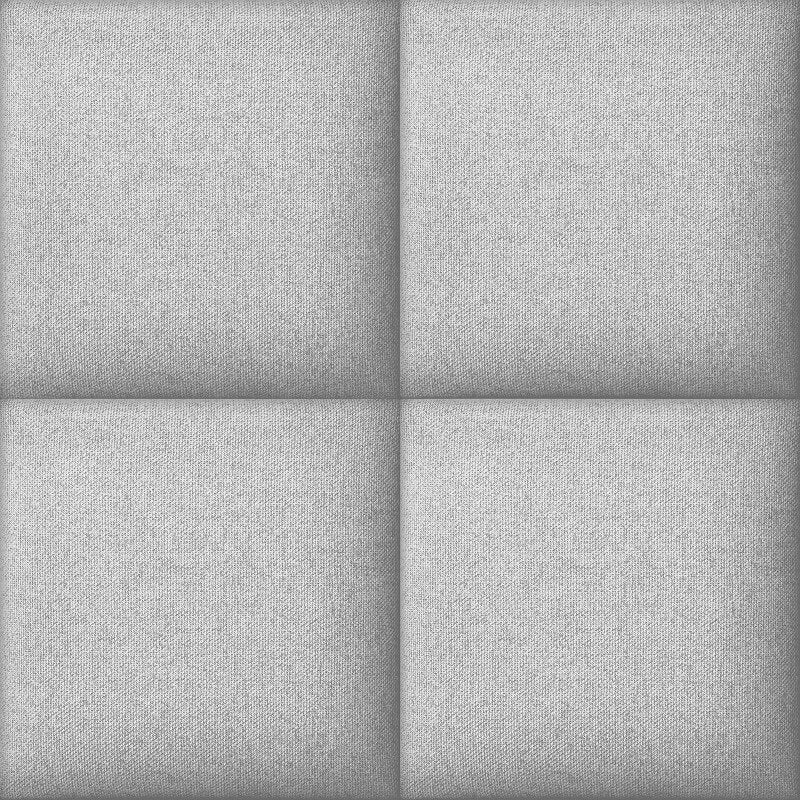 Asperia Hektor Fabric Block Wallpaper - Light Grey - Grandeco - A60103 - Premier Wallcovering