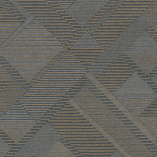 Asperia Klee Geometric Wallpaper - Blue/Gold - Grandeco - A55401 - Premier Wallcovering