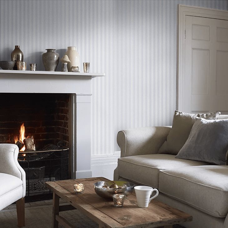 Aspo Stripe Wallpaper - Dark Blue - Boråstapeter - 8870 - Premier Wallcovering