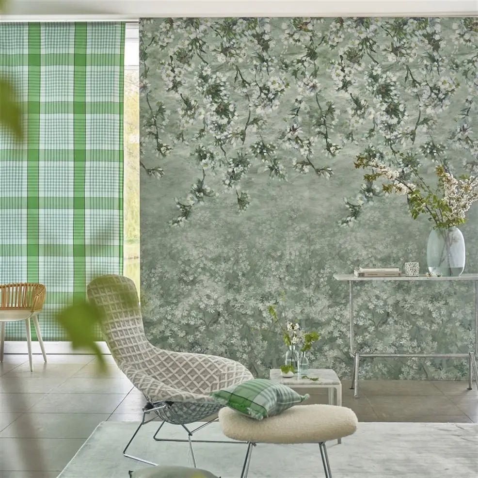 Assam Blossom Wallpaper - Sage - PDG1133/02 - Designers Guild - Premier Wallcovering