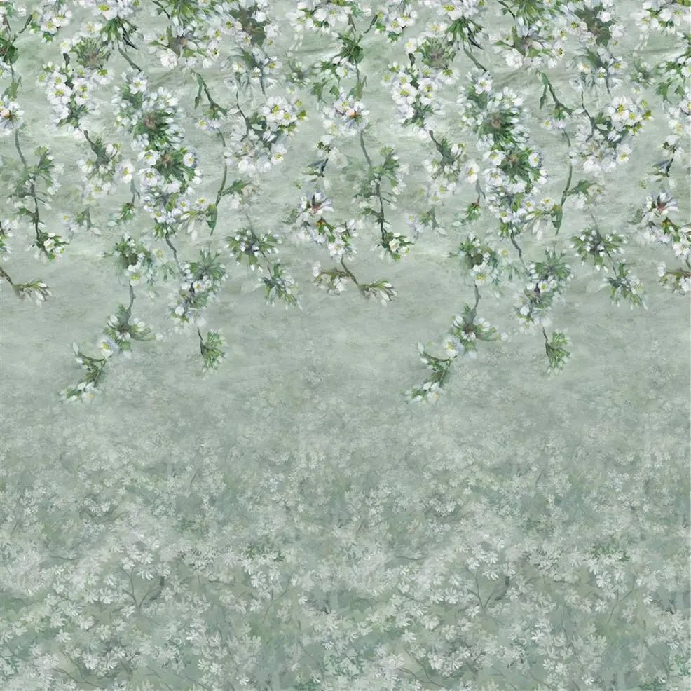 Assam Blossom Wallpaper - Sage - PDG1133/02 - Designers Guild - Premier Wallcovering