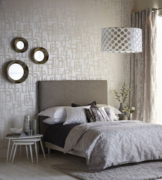 Asuka Wallpaper - Pearl/Chalk - HMOW110904 - Harlequin - Premier Wallcovering