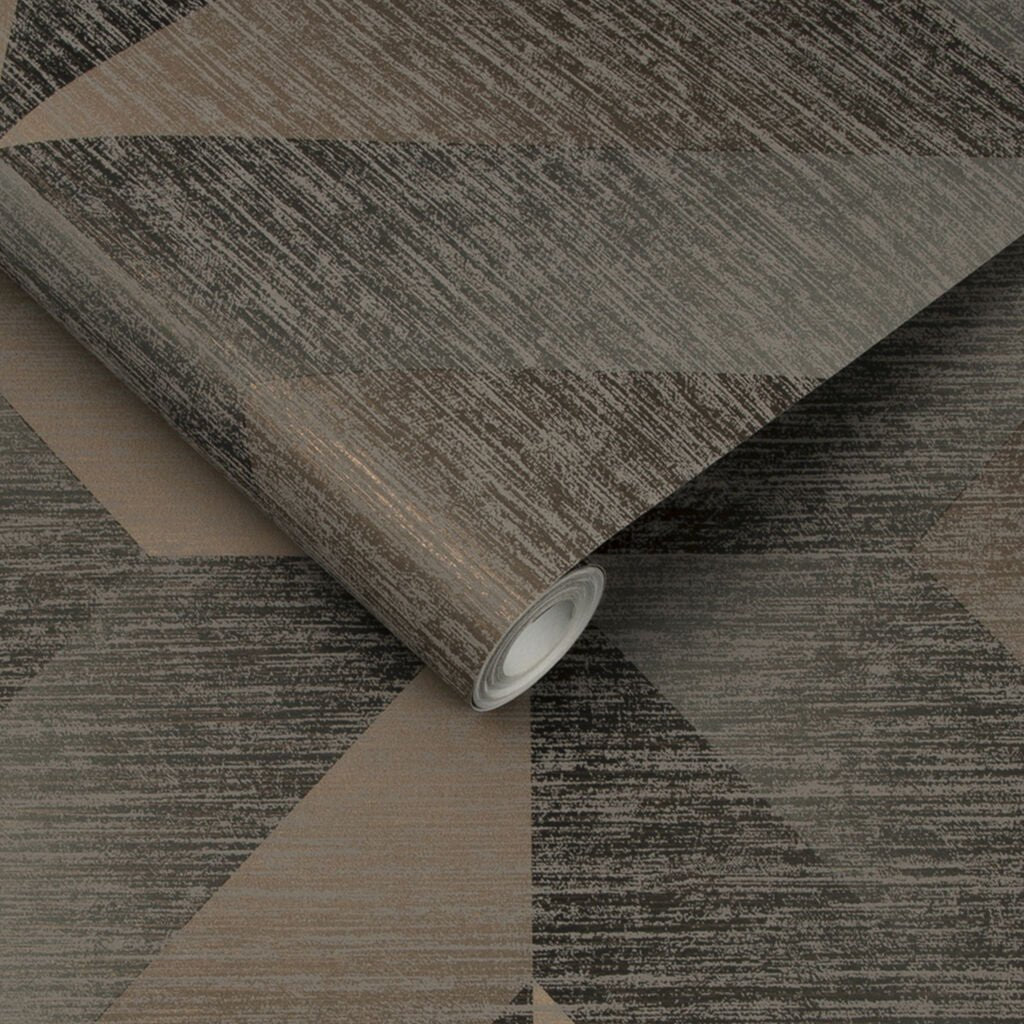Atelier Geo Wallpaper - Bronze - Graham & Brown - 107864 - Premier Wallcovering