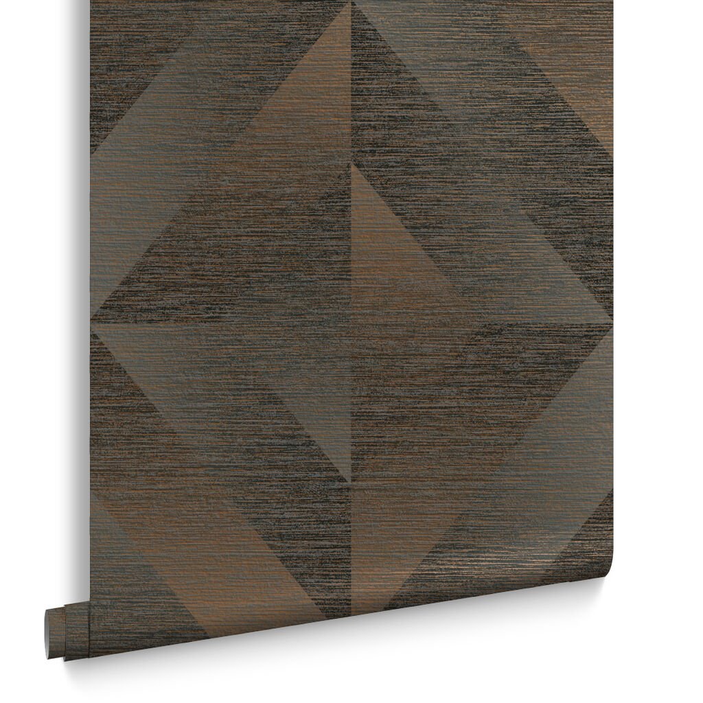 Atelier Geo Wallpaper - Bronze - Graham & Brown - 107864 - Premier Wallcovering