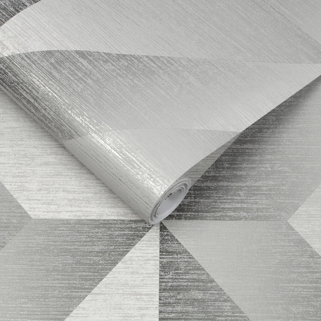 Atelier Geo Wallpaper - Slate - Graham & Brown - 107865 - Premier Wallcovering