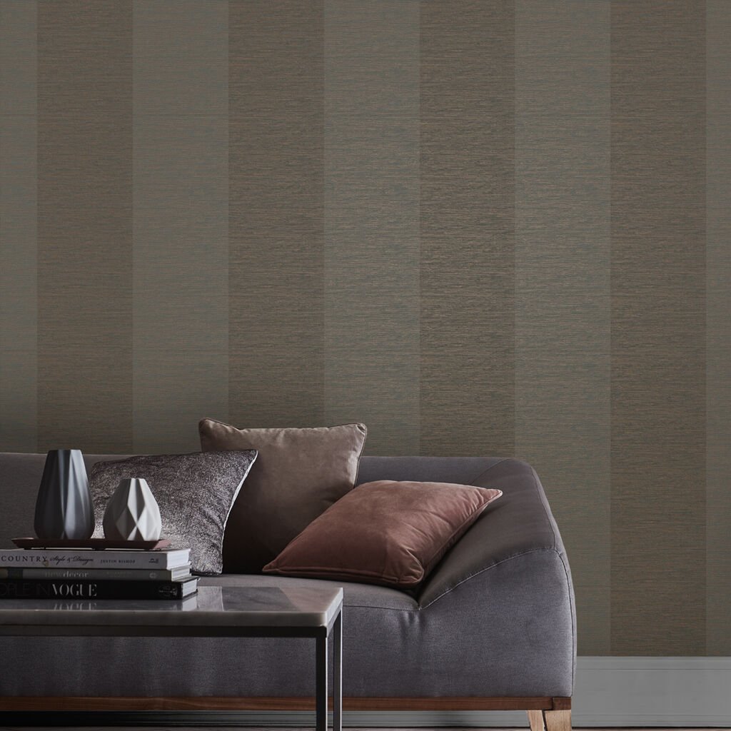 Atelier Stripe Wallpaper - Bronze - Graham & Brown - 107867 - Premier Wallcovering
