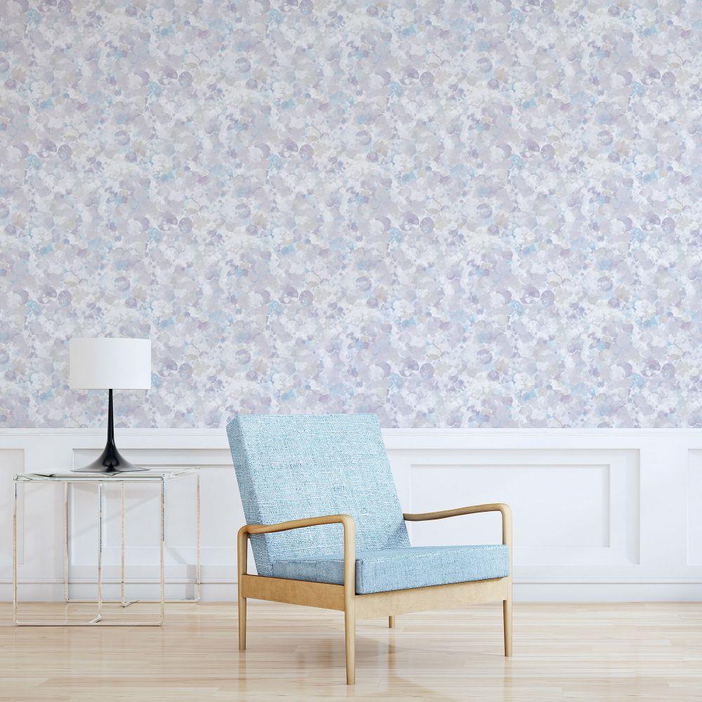 Atmosphere Bubble Up Wallpaper - Purple - Galerie - G78237 - Premier Wallcovering