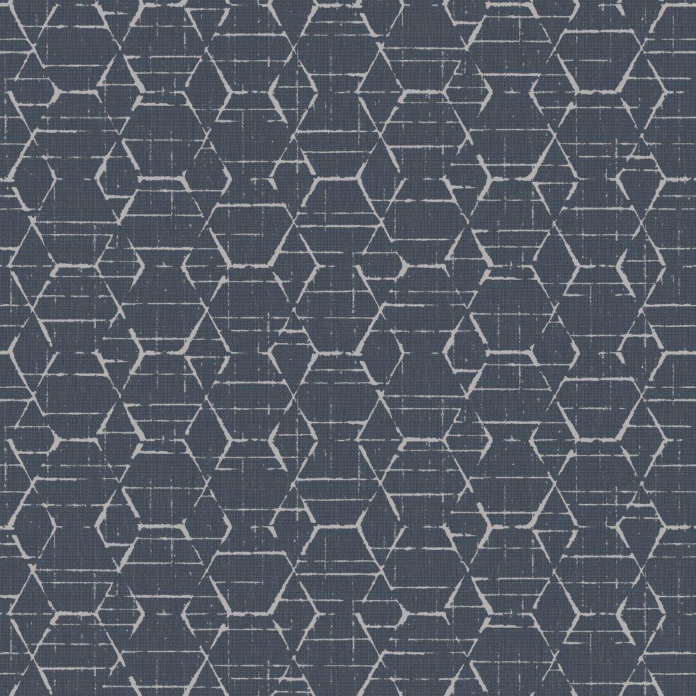 Atmosphere Hextex Wallpaper - Blue - Galerie - G78247 - Premier Wallcovering