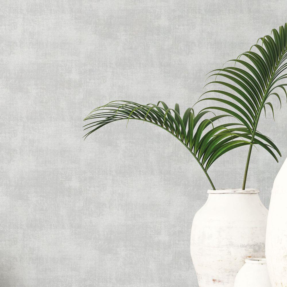 Atmosphere Metallic Linen Wallpaper - Grey - Galerie - G78253 - Premier Wallcovering