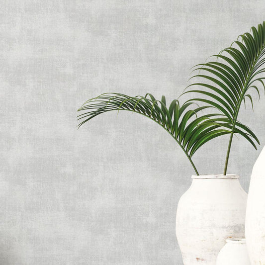 Atmosphere Metallic Linen Wallpaper - Grey - Galerie - G78253 - Premier Wallcovering