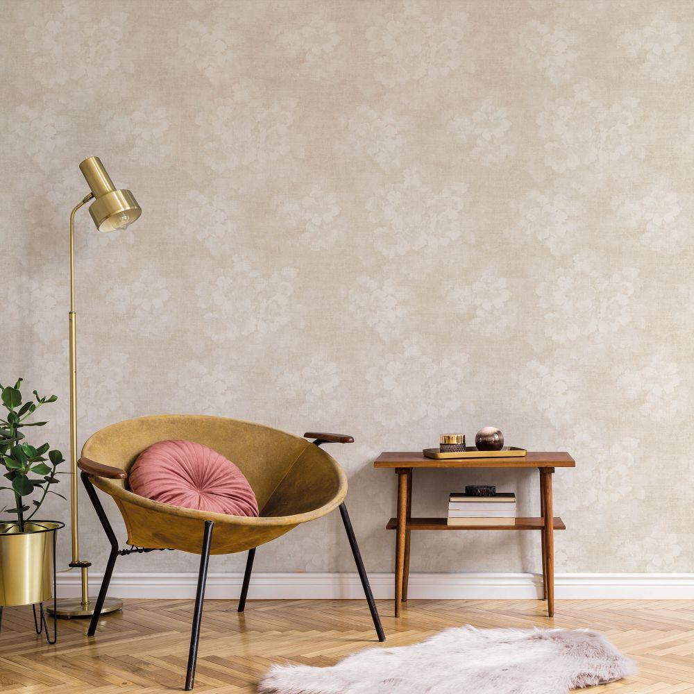 Atmosphere Mystic Floral Wallpaper - Taupe - Galerie - G78263 - Premier Wallcovering