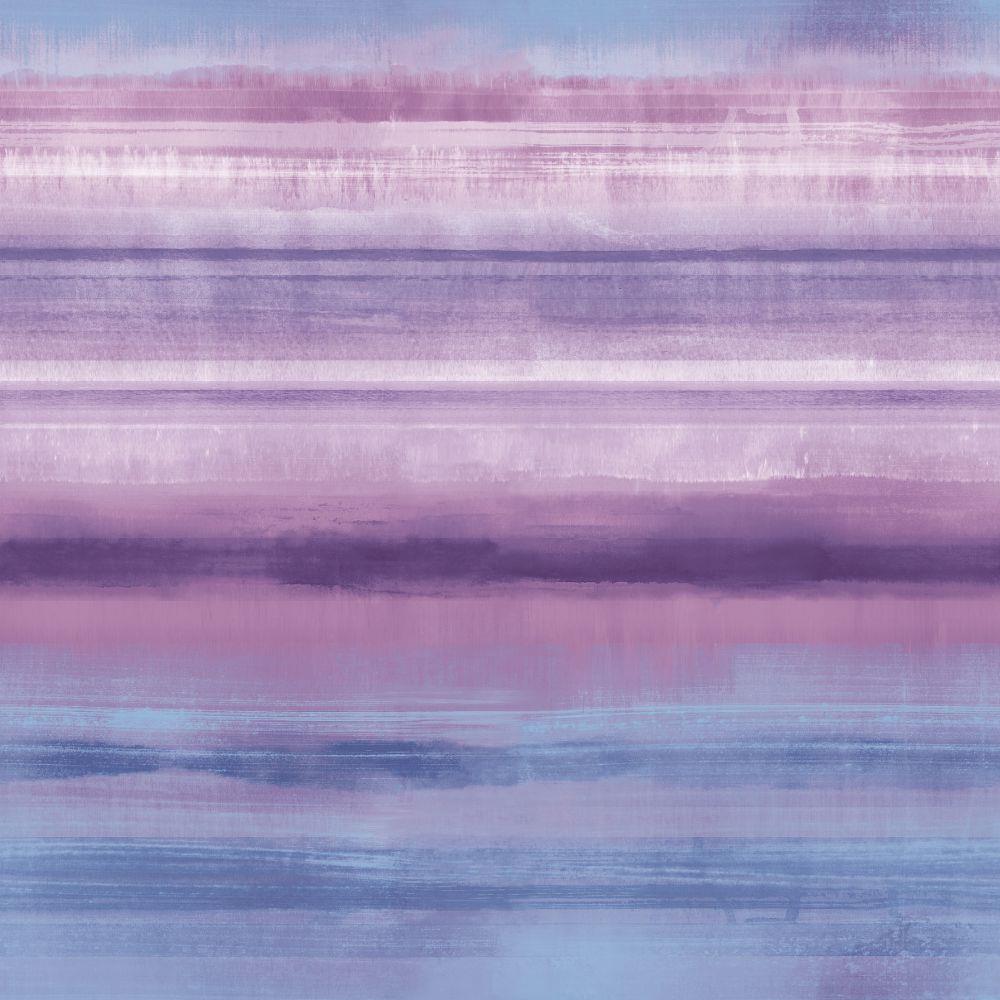 Atmosphere Skye Stripe Wallpaper - Purple - Galerie - G78266 - Premier Wallcovering