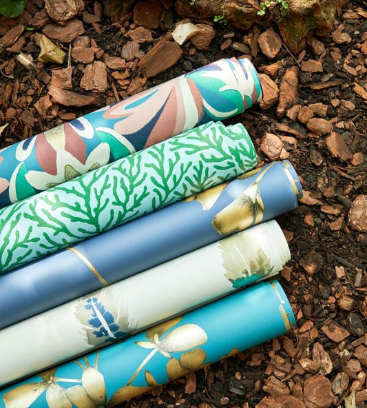 Atoll Wallpaper - Bronze/ Sailcloth - HTEW112768 - Harlequin - Premier Wallcovering