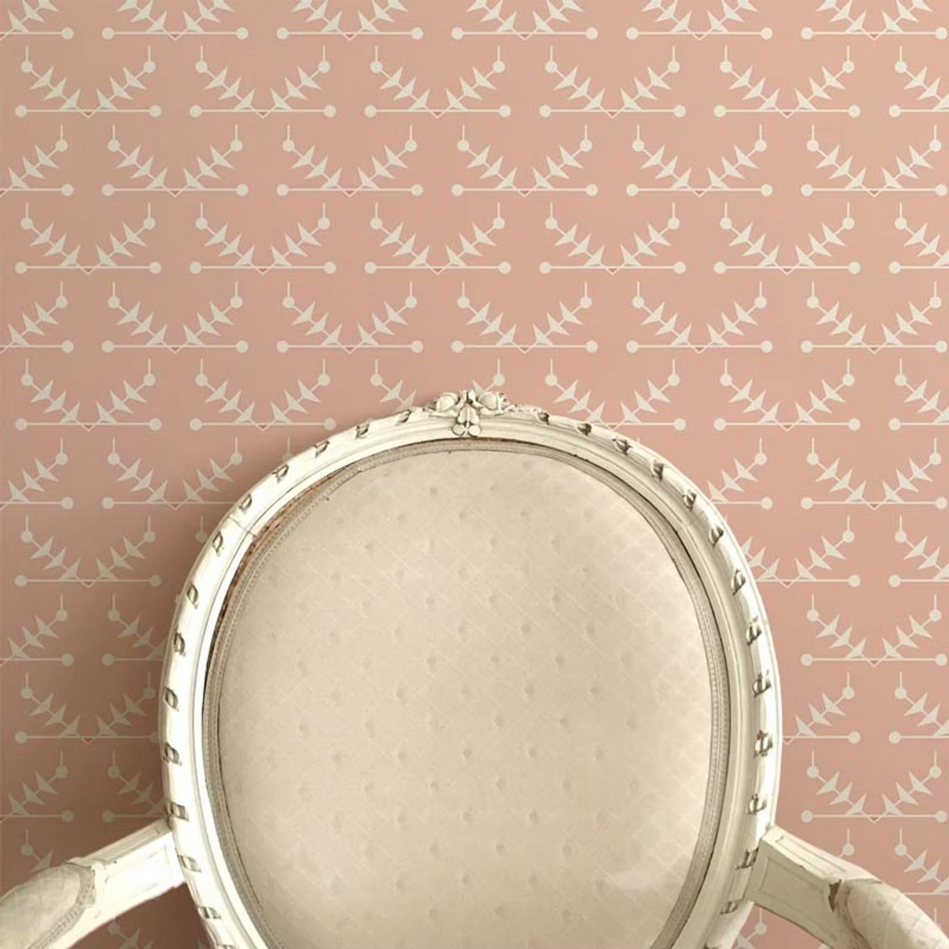 Atomic Trellis Wallpaper - Pink - Ottoline - W/AT/101/4 - Premier Wallcovering