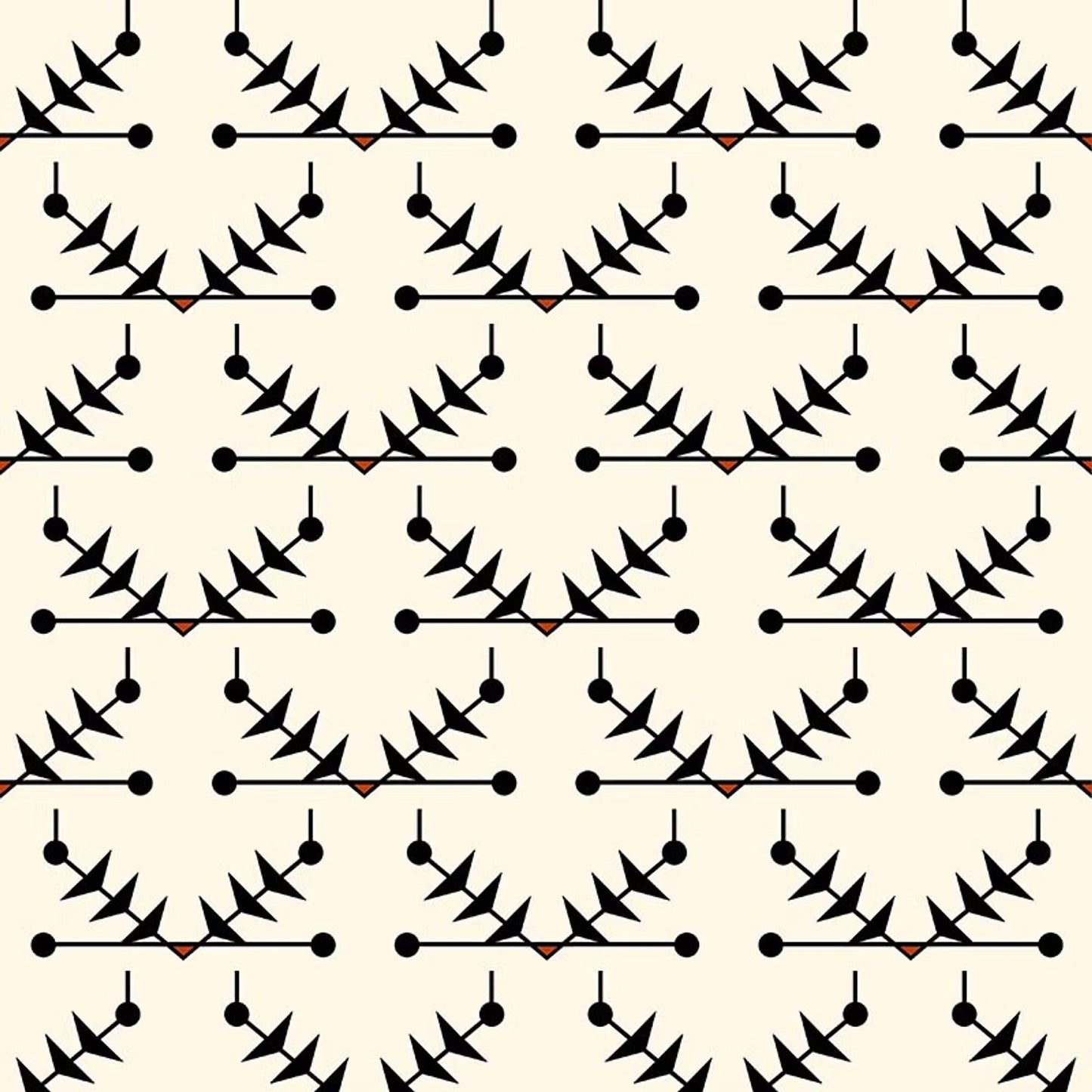 Atomic Trellis Wallpaper - Black - Ottoline - W/AT/101/1 - Premier Wallcovering