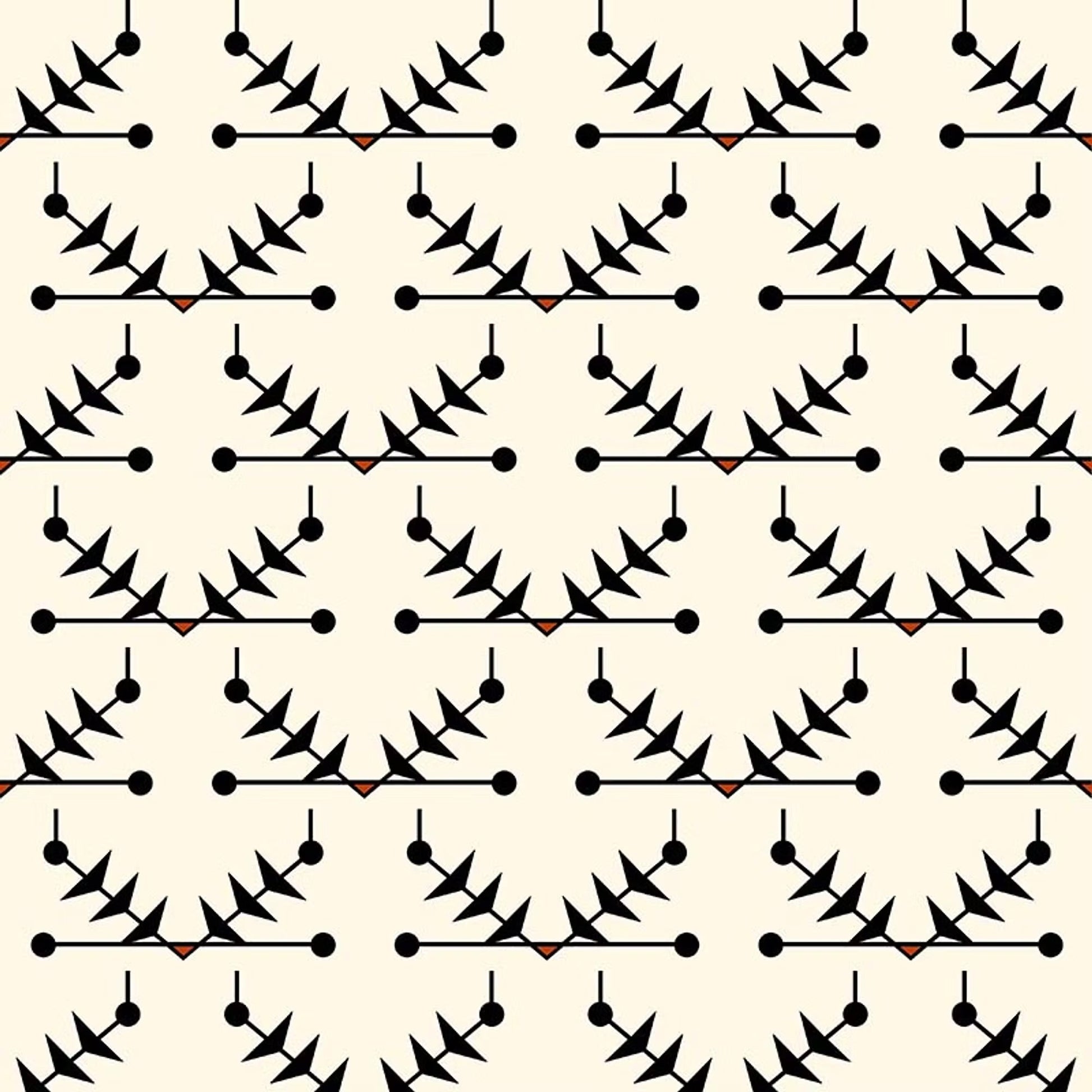 Atomic Trellis Wallpaper - Black - Ottoline - W/AT/101/1 - Premier Wallcovering