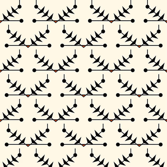 Atomic Trellis Wallpaper - Black - Ottoline - W/AT/101/1 - Premier Wallcovering