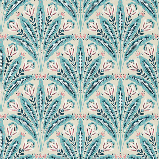 Attingham Wallpaper - Denim - Clarke & Clarke - W0193/02 - Premier Wallcovering