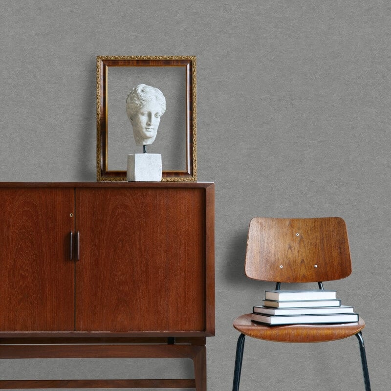 Attitude Casper Plain Texture Wallpaper - Charcoal - Grandeco - A65606 - Premier Wallcovering