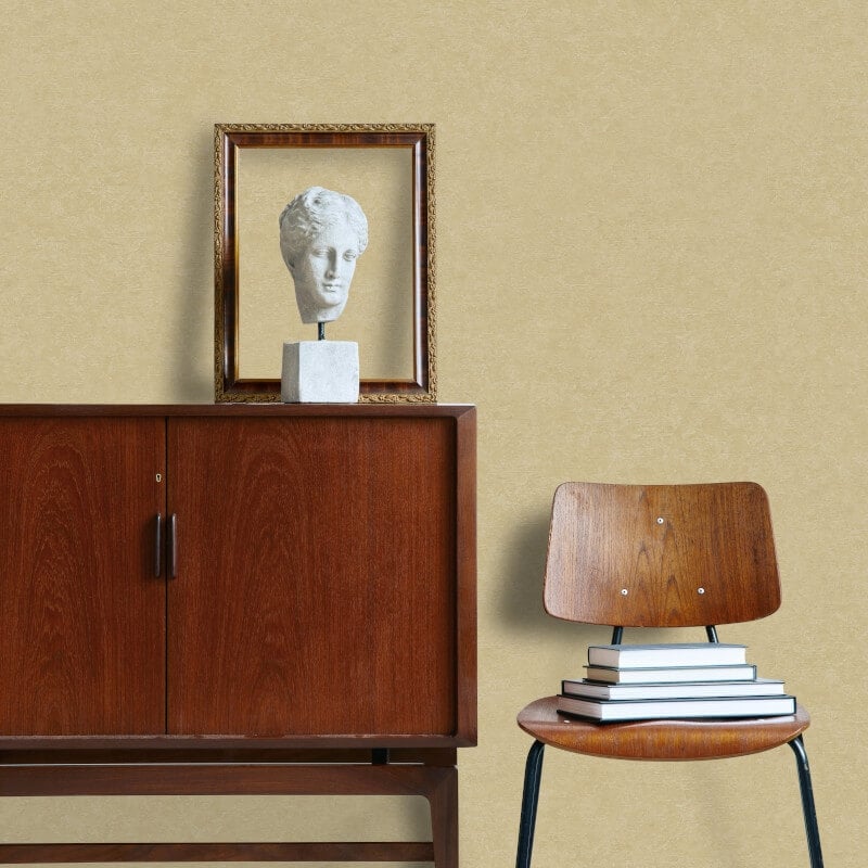 Attitude Casper Plain Texture Wallpaper - Gold - Grandeco - A65604 - Premier Wallcovering