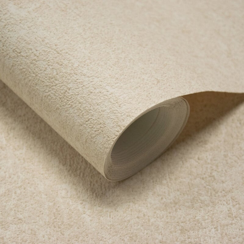 Attitude Casper Plain Texture Wallpaper - Beige - Grandeco - A65603 - Premier Wallcovering