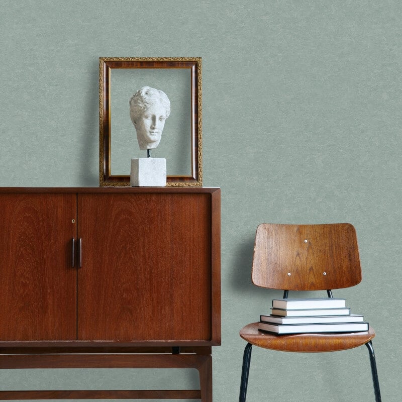 Attitude Casper Plain Texture Wallpaper - Green - Grandeco - A65605 - Premier Wallcovering