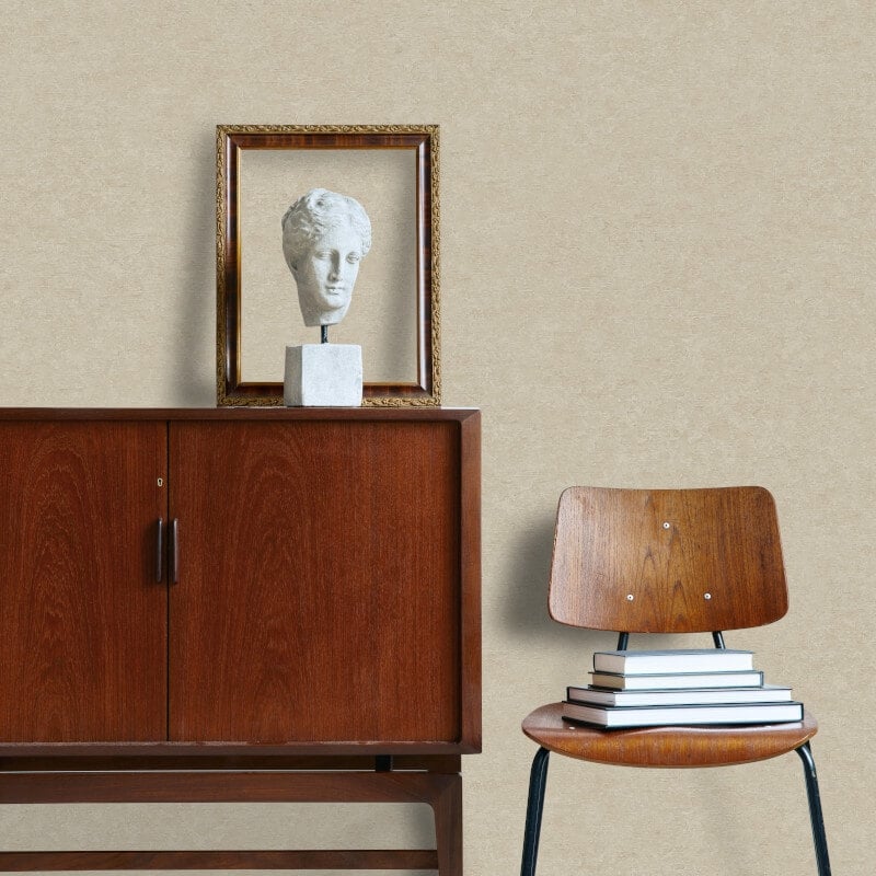 Attitude Casper Plain Texture Wallpaper - Beige - Grandeco - A65603 - Premier Wallcovering