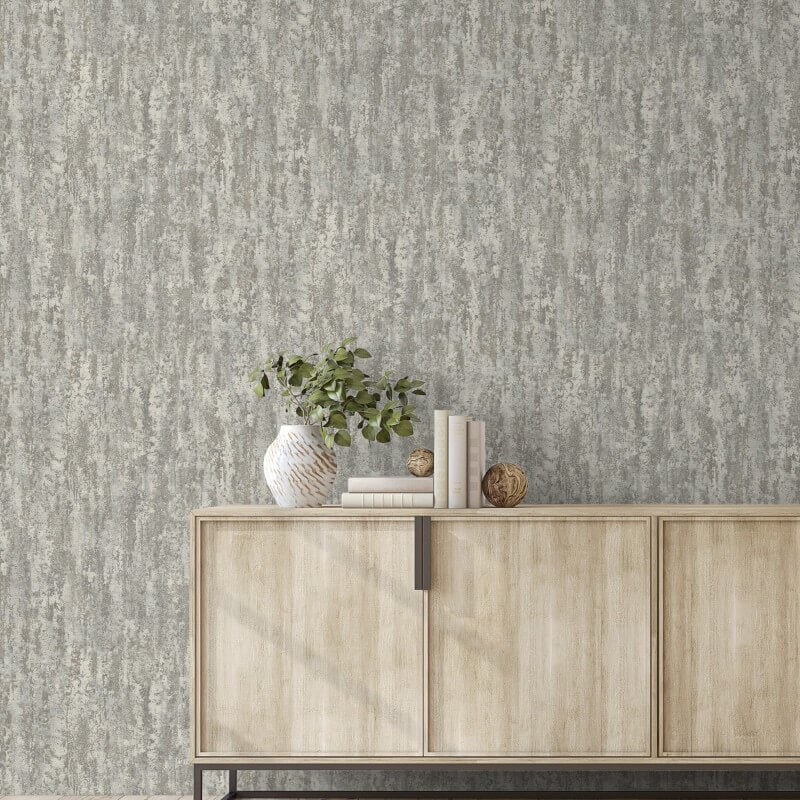 Attitude Rocks Concrete Effect Wallpaper - Taupe - Grandeco - A66903 - Premier Wallcovering
