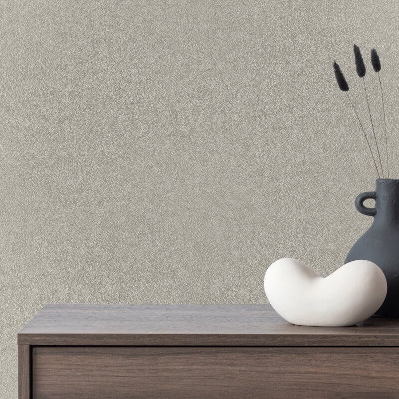 Attitude Santiago Plain Texture Wallpaper - Charcoal - Grandeco - A67003 - Premier Wallcovering