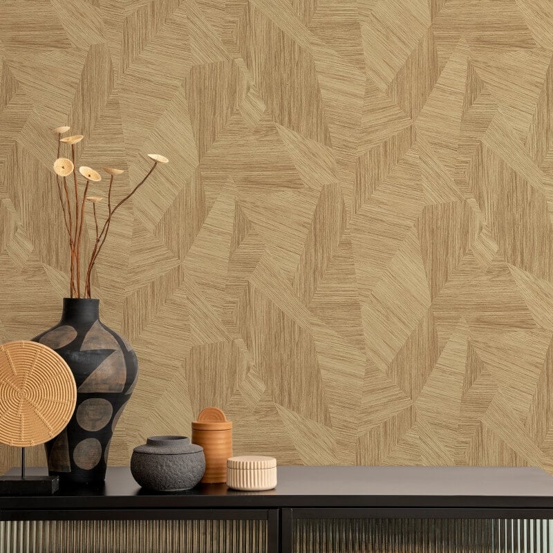 Attitude Talenso Geometric Wallpaper - Sand - Grandeco - A66602 - Premier Wallcovering