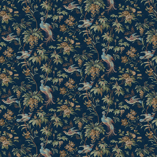 Attleton Wallpaper - Midnight - Laura Ashley - 140316 - Premier Wallcovering