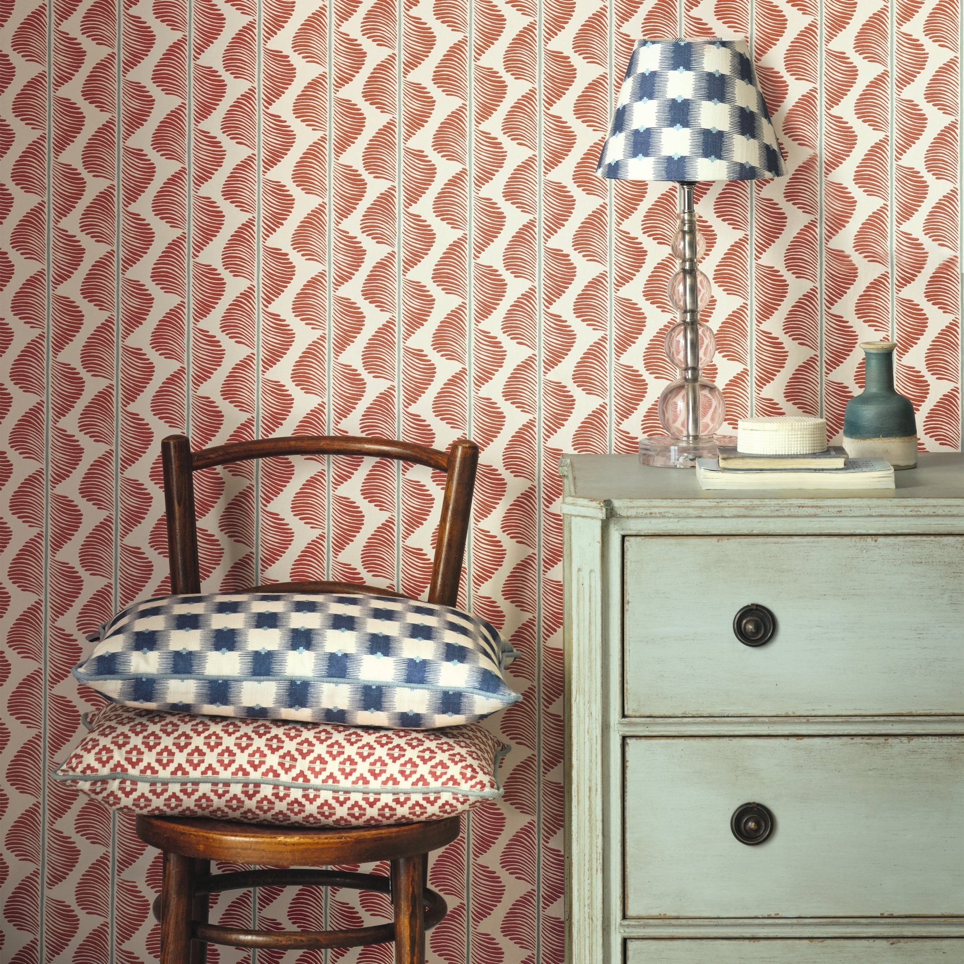 Aubin Wallpaper - Pimento - Romo - Aubin - W472/06 - Premier Wallcovering