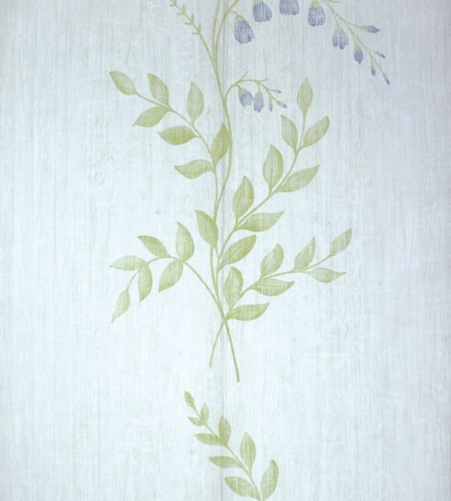 Aubourn Wallpaper - White/Blue - Nina Campbell - NCW4105 - 01 - Premier Wallcovering