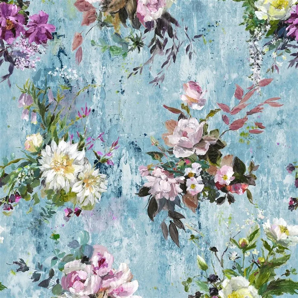 Aubriet Wallpaper - Slate Blue - PDG717/03 - Designers Guild - Premier Wallcovering