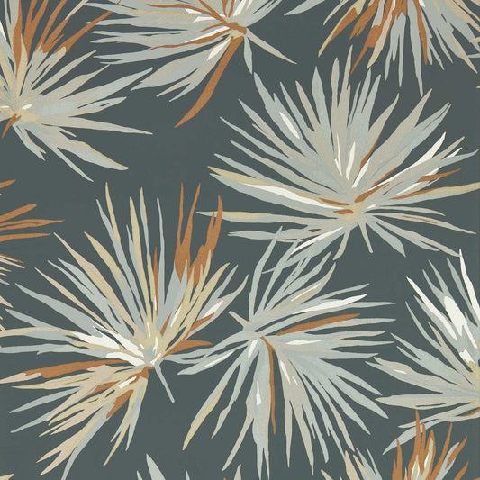 Aucuba Wallpaper - Slate/Bronze/Topaz - HM7W112744 - Harlequin - Premier Wallcovering