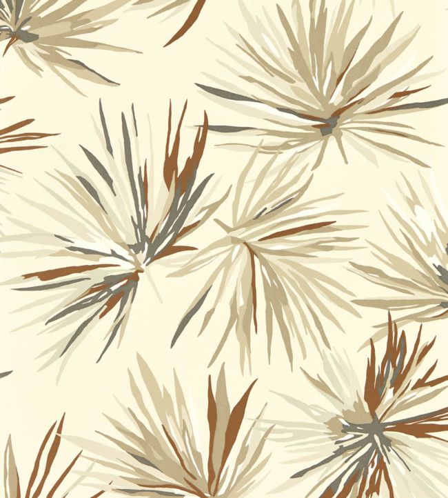 Aucuba Wallpaper - Bronze/Sediment/Pearl - HM7W112746 - Harlequin - Premier Wallcovering