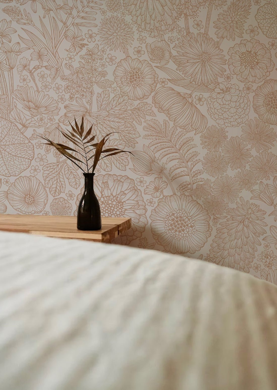 August Wallpaper - Mocha - Summer Gray - Premier Wallcovering