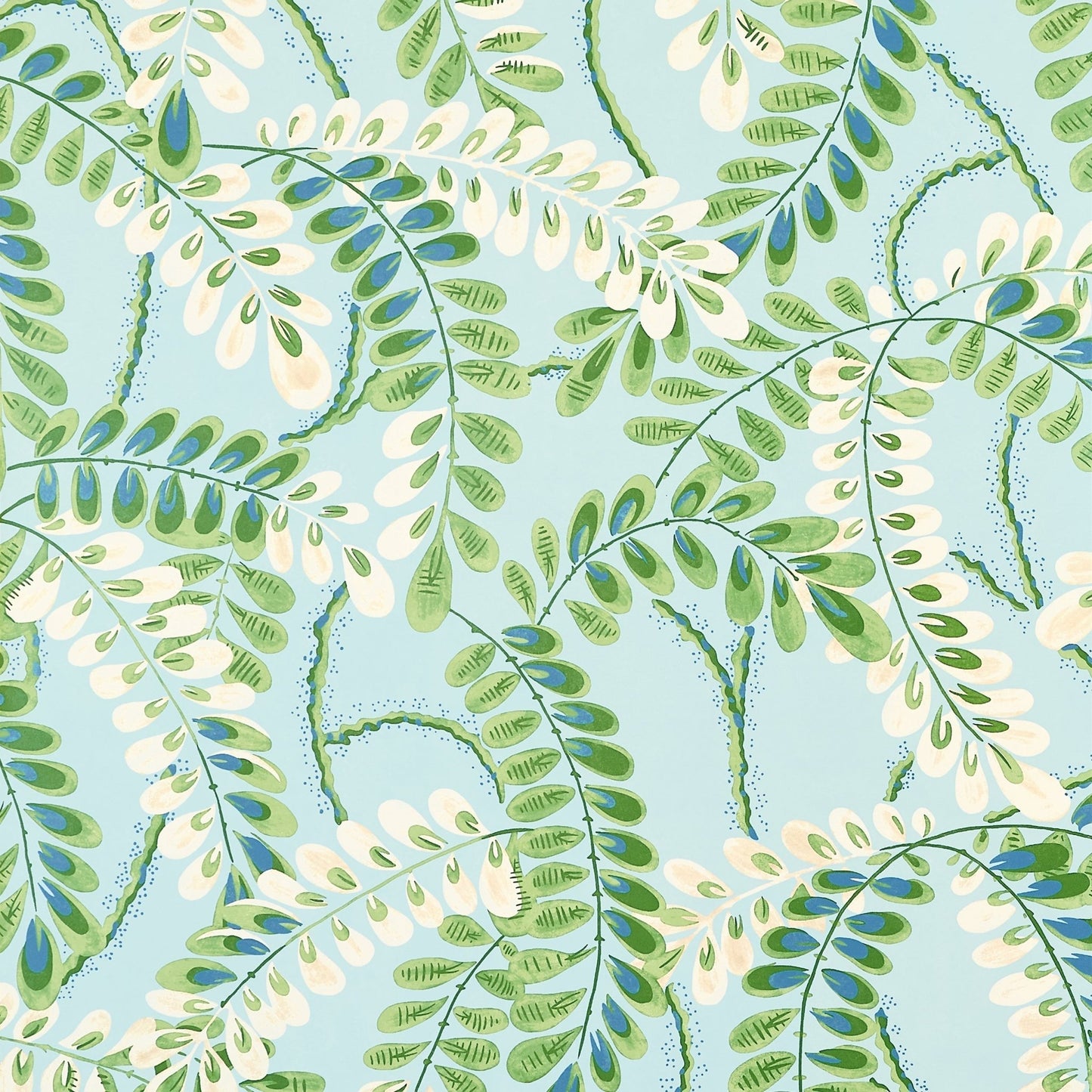 Augusta Wallpaper - Turquoise - Thibaut - T45040 - Premier Wallcovering