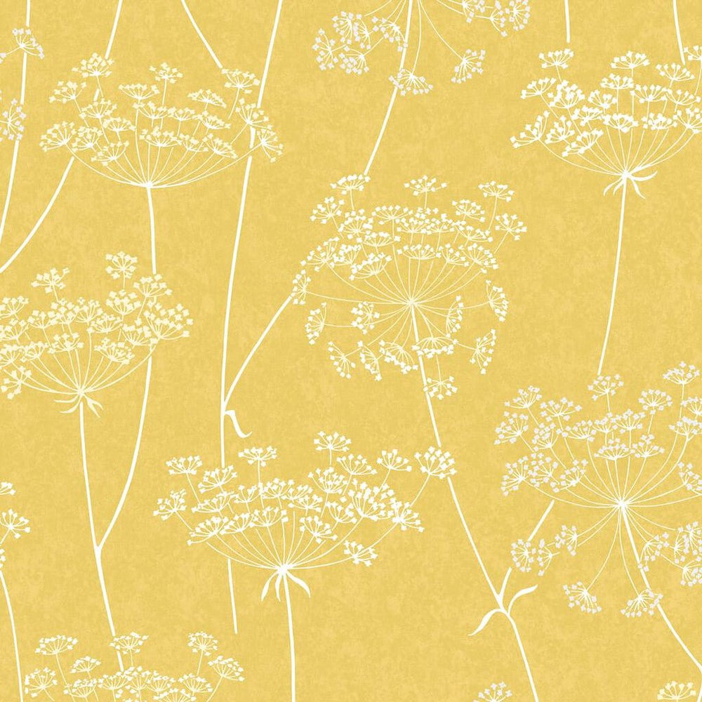Aura Wallpaper - Yellow - Superfresco Easy - 105747 - Premier Wallcovering