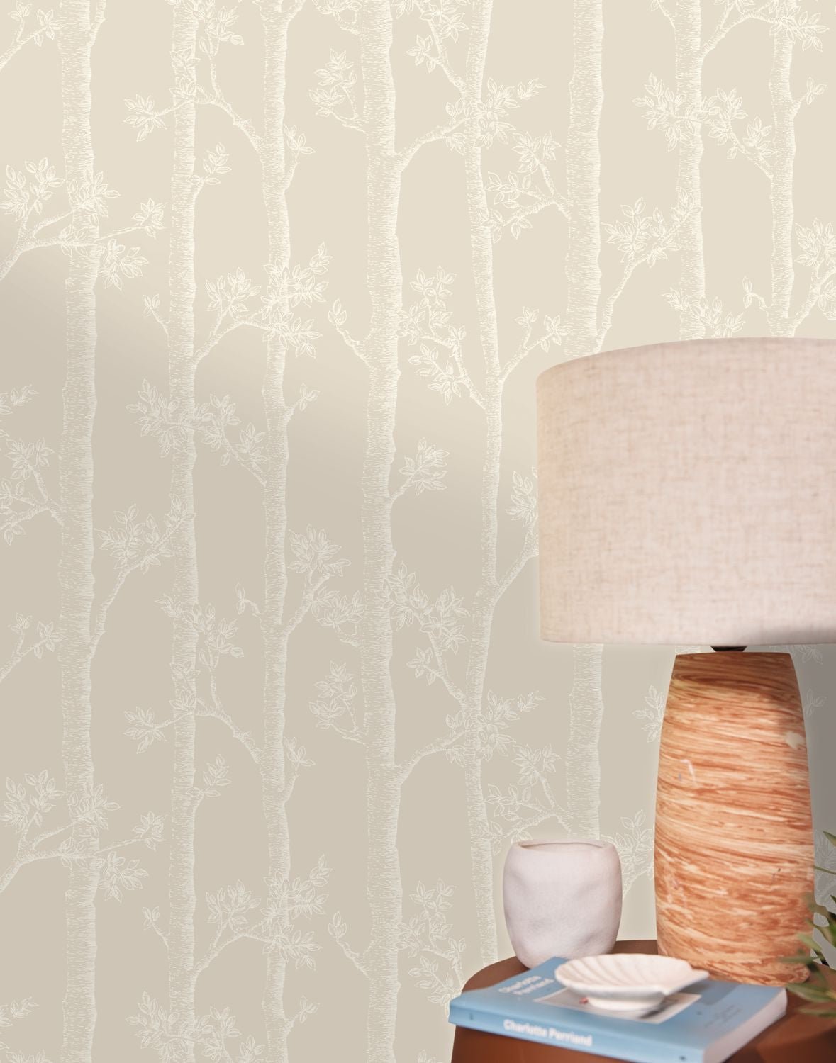 Automne Wallpaper - Beige - Caselio - 106121109 - Premier Wallcovering