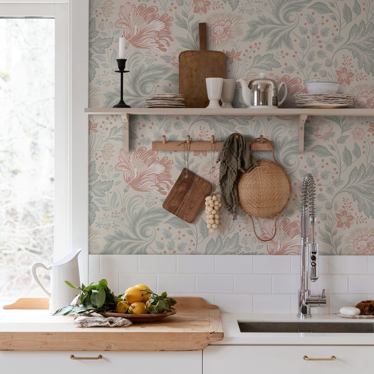 Ava Wallpaper - Sandstone - Sandberg - S10179 - Premier Wallcovering