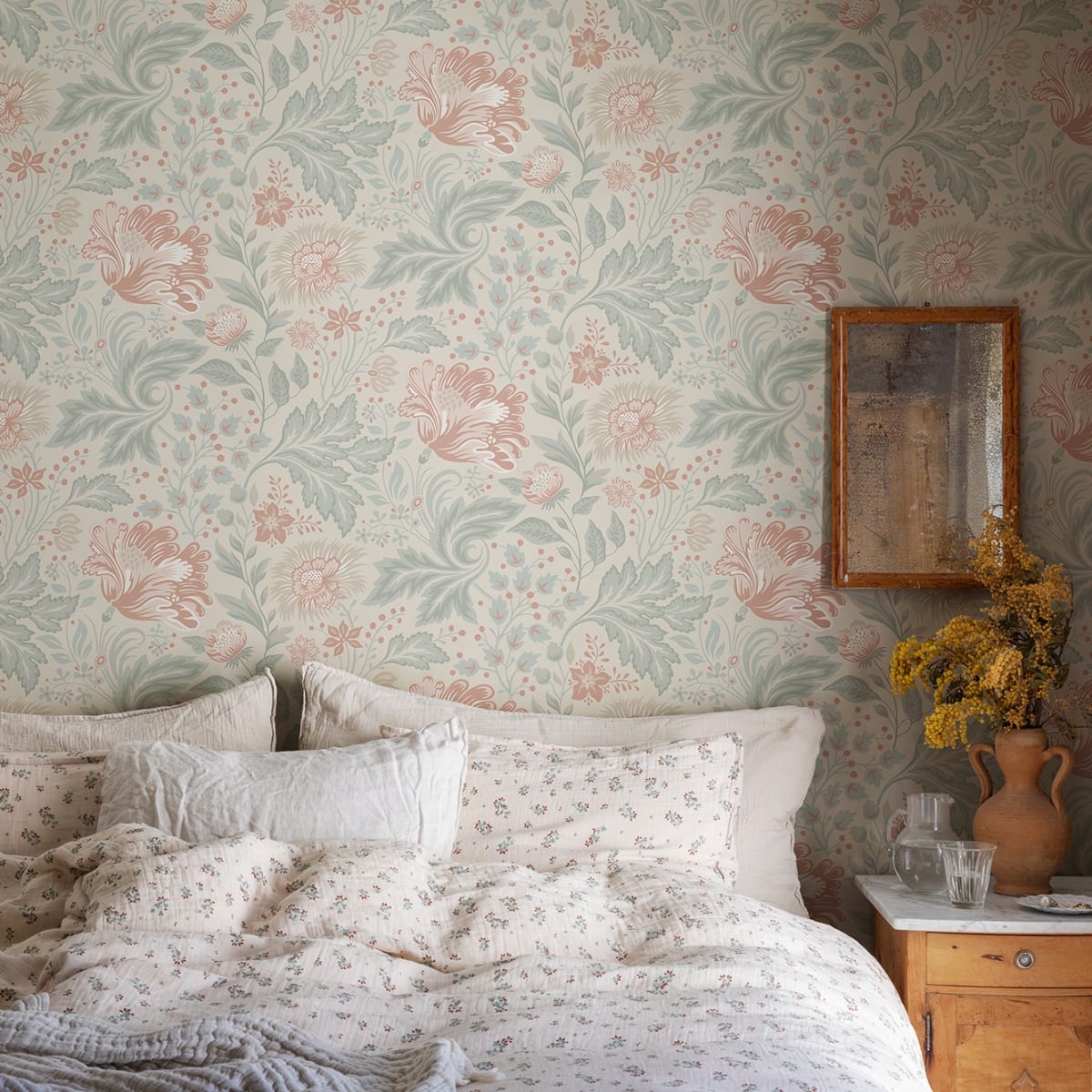 Ava Wallpaper - Sandstone - Sandberg - S10179 - Premier Wallcovering