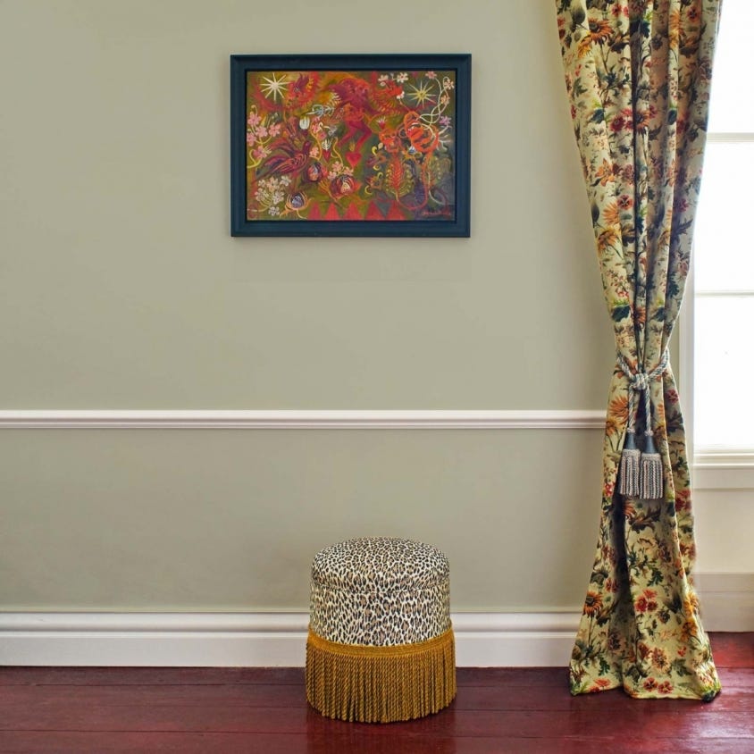 Avalon Cotton Linen Fabric - Apple - House of Hackney - 1-FA-AVA-CL-APP-XXX-XXX - Premier Wallcovering