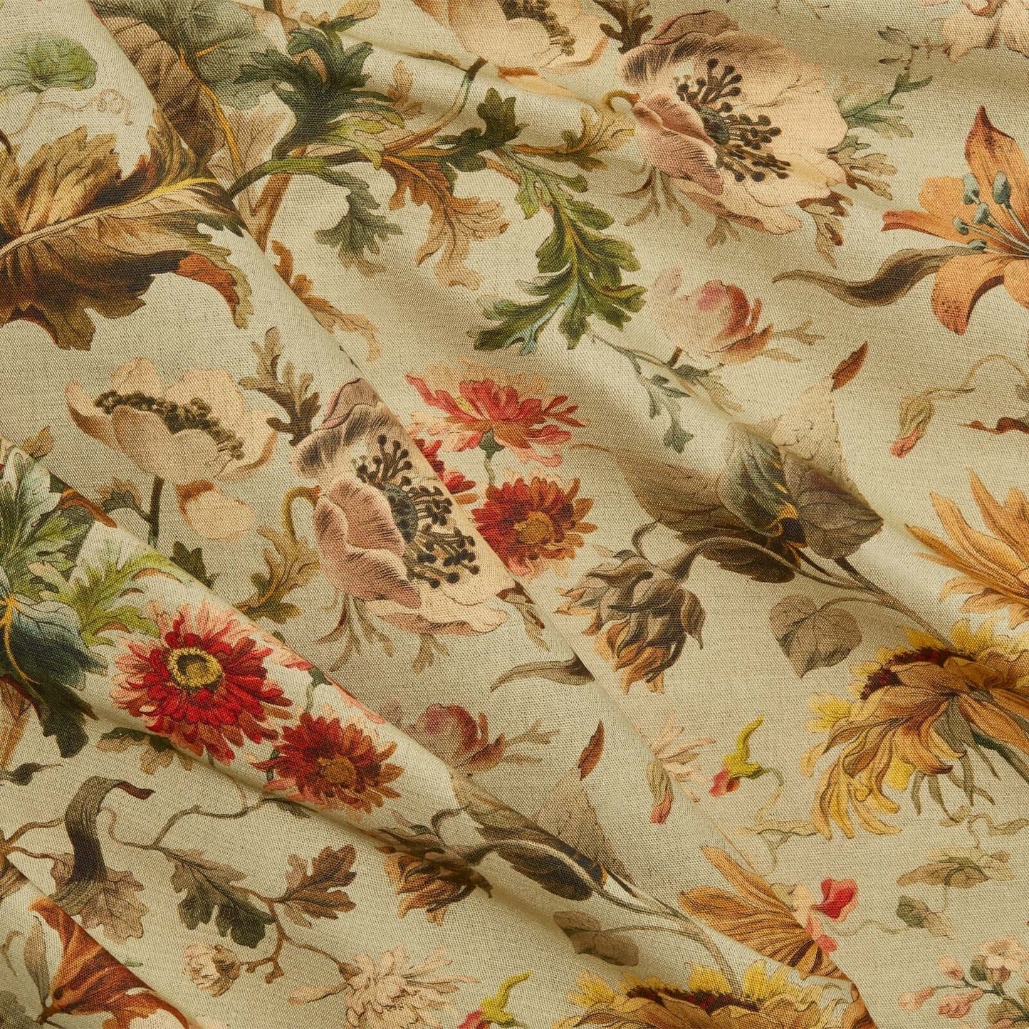 Avalon Cotton Linen Fabric - Apple - House of Hackney - 1-FA-AVA-CL-APP-XXX-XXX - Premier Wallcovering
