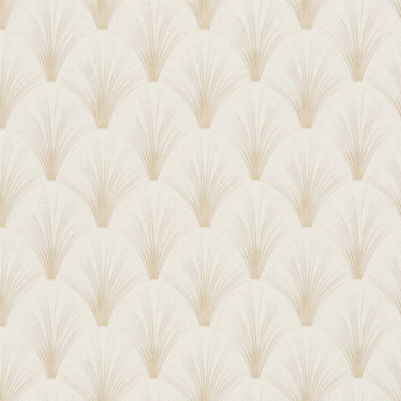 Avantgarde Fan Metallic Wallpaper - Cream/Gold - Elle Decoration - 10451 - 14 - Premier Wallcovering